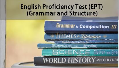 การทดสอบความสามารถภาษาอังกฤษบุคลากร มทร.อีสาน  English Proficiency Test (EPT) (Grammar and Structure)